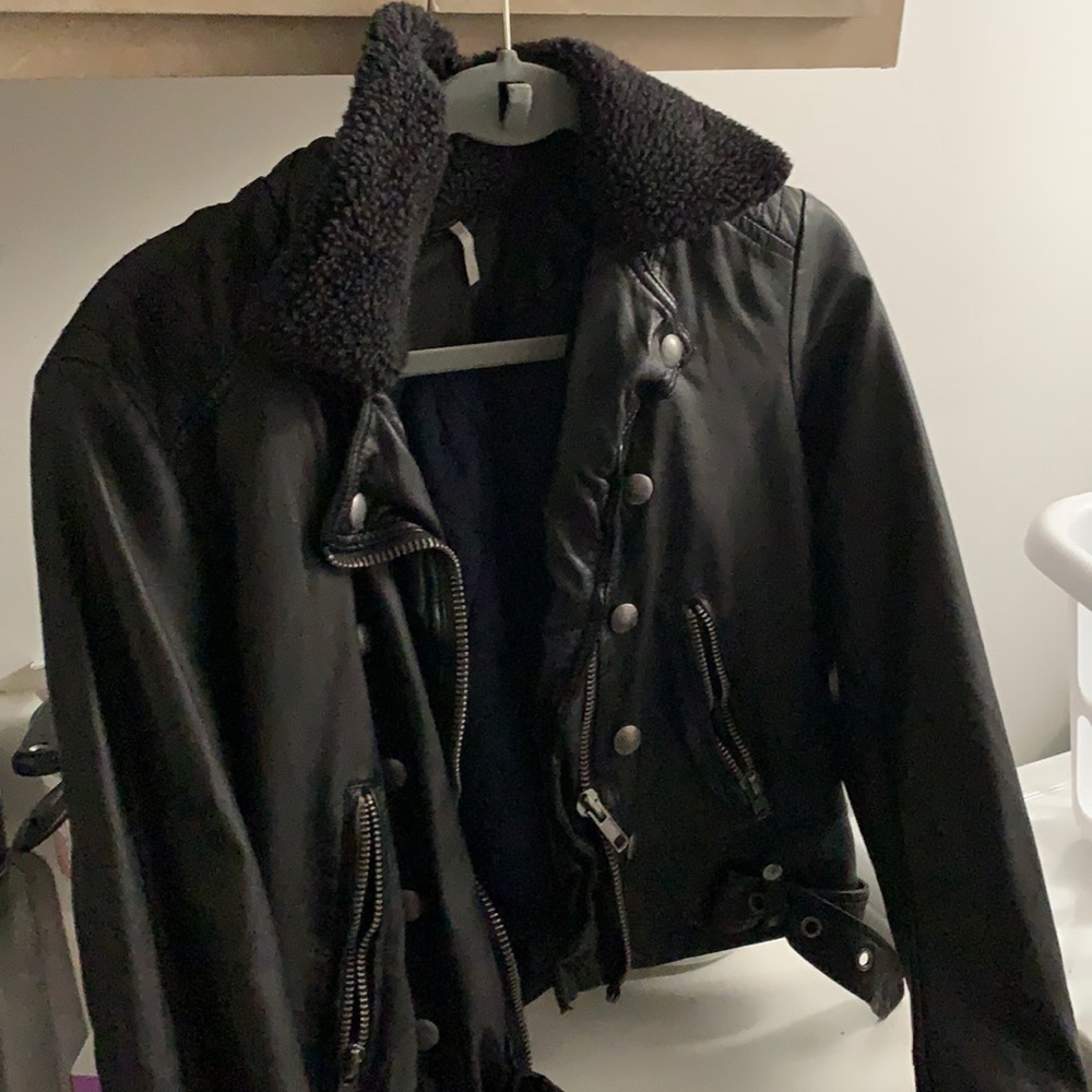Free People Leather Jacket